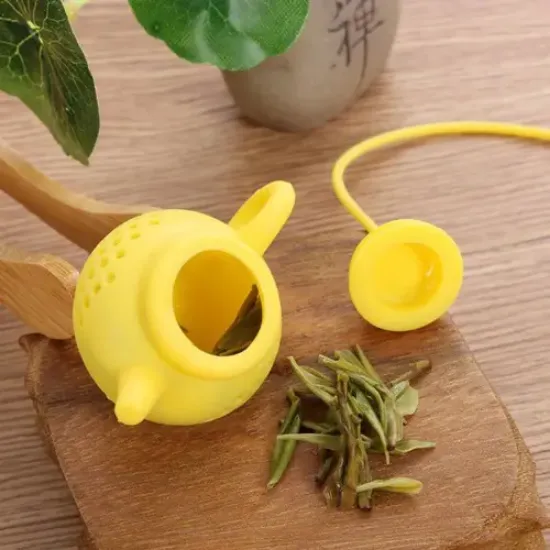 Çaydanlık Tasarımlı Çay Demleme Süzgeci resmi