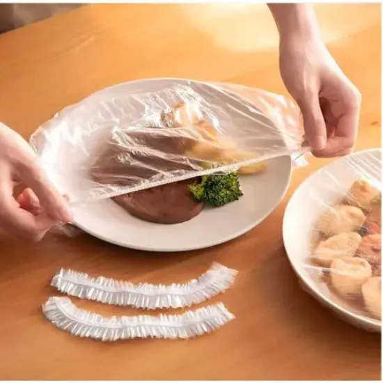 Lastikli Tencere Ve Tabak Bonesi 100 Adet (22cm)  resmi