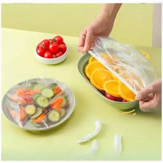 Lastikli Tencere Ve Tabak Bonesi 100 Adet (24cm) resmi