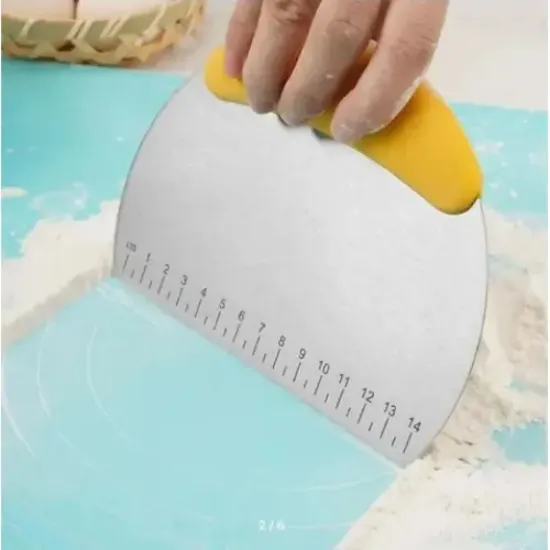 Paslanmaz Çelik Hamur Kesme ve Şekillendirme Spatulası resmi