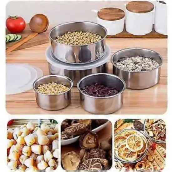 Paslanmaz Çelik Yemek Saklama Kabı Seti resmi