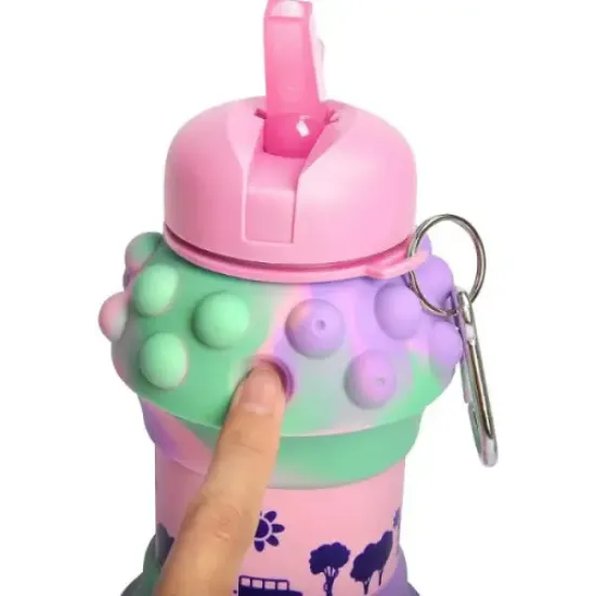 Pop-It Detaylı Akordiyon Su Şişesi resmi