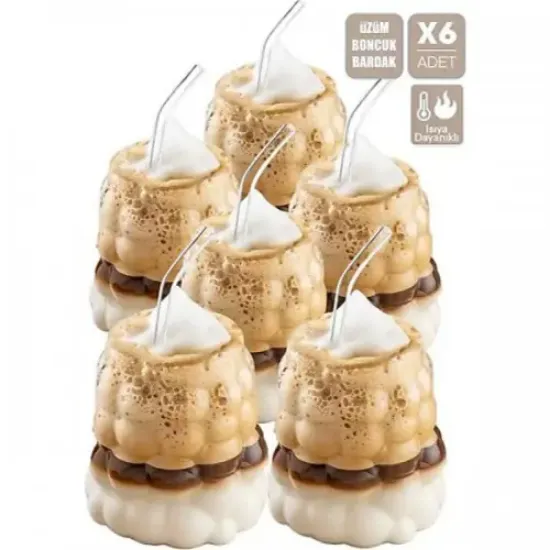 Üzüm Bardak Seti (60 ML) - 6 ADET resmi