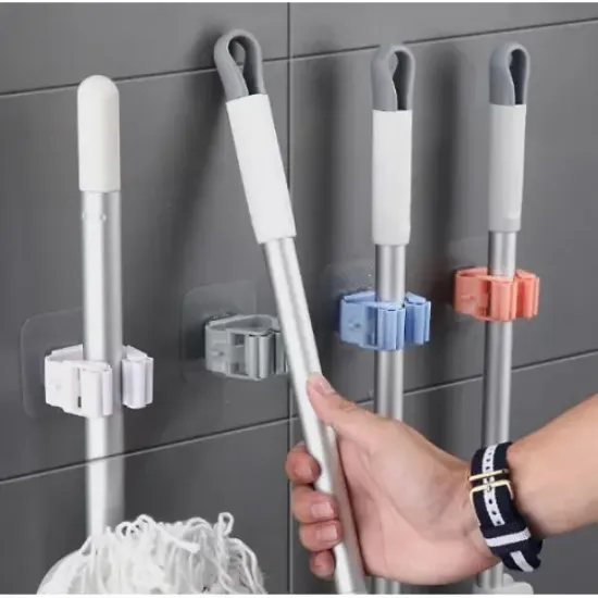 Yapışkanlı Mop Tutucu Seti 4 Adet resmi