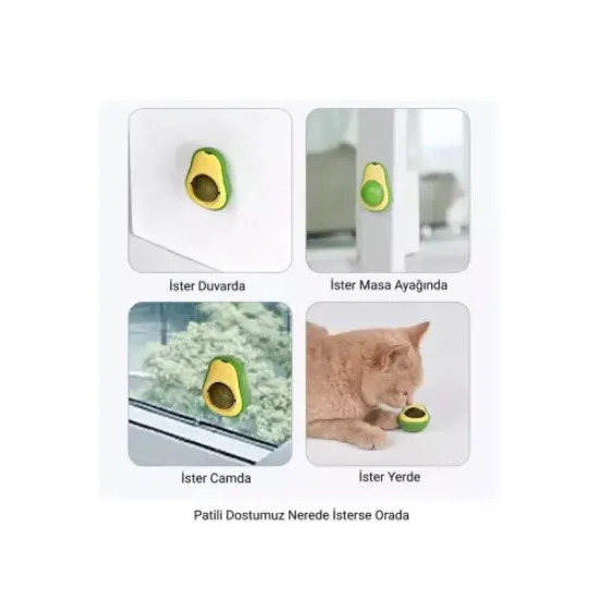 Avakado Kedi Nanesi Cat Mint Oyun Topu resmi