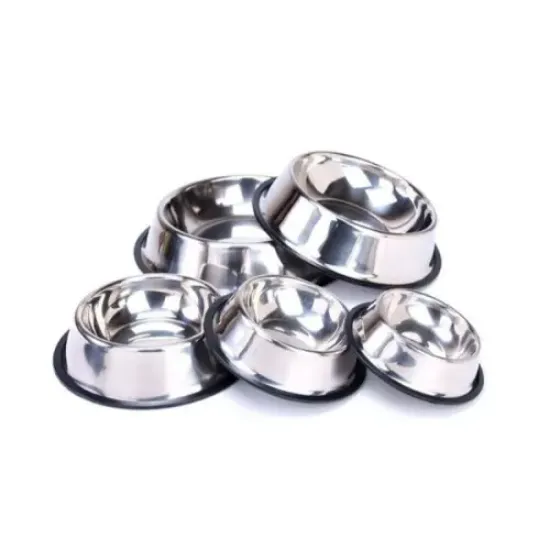 Paslanmaz Çelik Metal Mama Kabı 30 cm. resmi