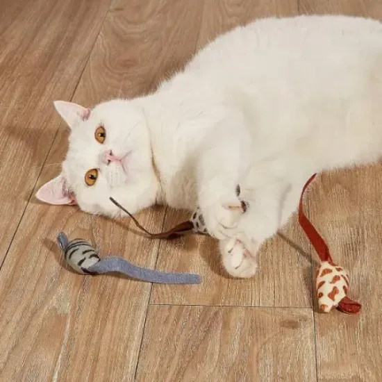 Peluş Fare Kedi Oyuncağı 3 Adet resmi