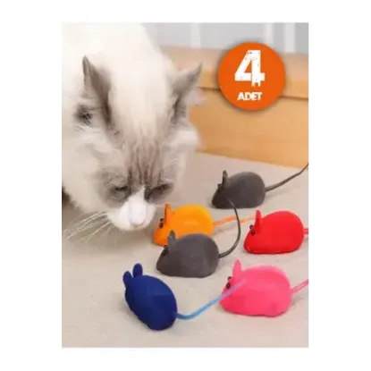 Kedi Eğitim Oyun Faresi 4 Adet resmi