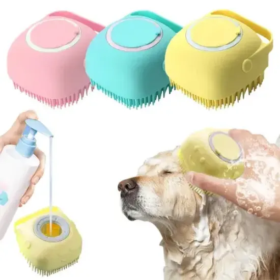 Şampuan Hazneli Kedi Köpek Yıkama Kesesi resmi