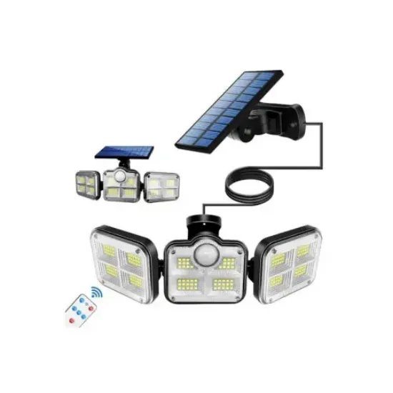 Uzaktan Kumandalı 122 Led Sensörlü Bahçe Lambası resmi
