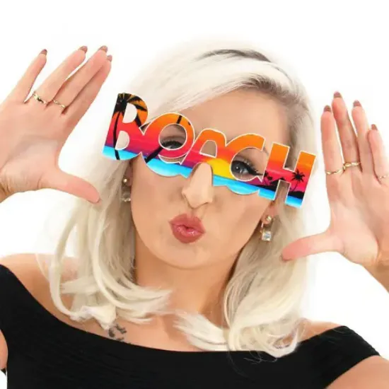 Beach Yazılı Parti Gözlüğü resmi