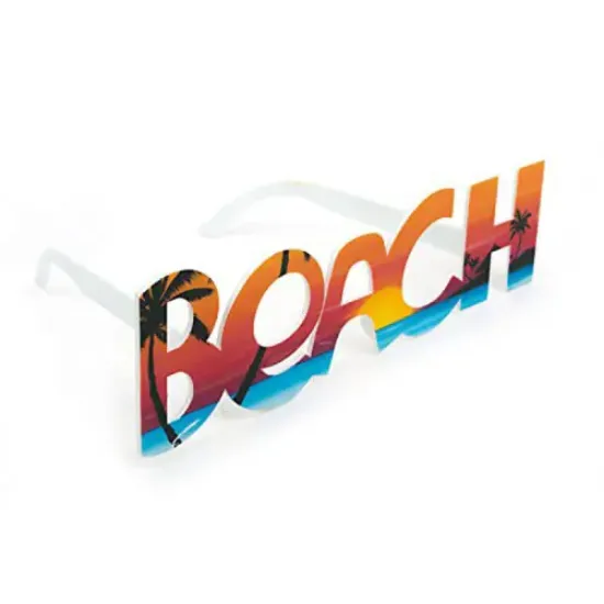 Beach Yazılı Parti Gözlüğü resmi