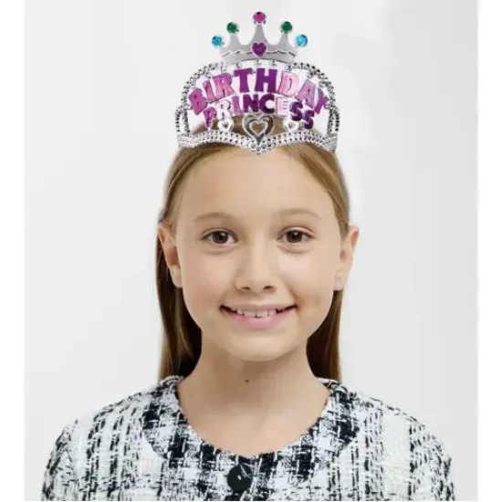 Birthday Prenses Yazılı Çocuk Parti Tacı resmi