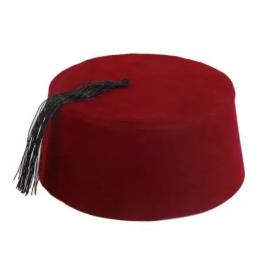 Bordo Renk Osmanlı Fesi 7 No 8-10 Yaş resmi