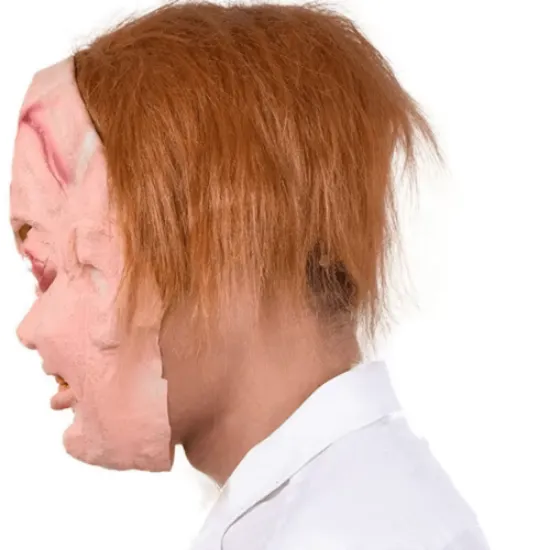 Chucky Saçlı Lateks Maske resmi