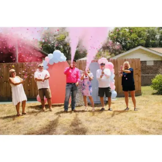 Cinsiyet Tüpü - Gender Reveal Partisi Tüpü Pembe Renk resmi