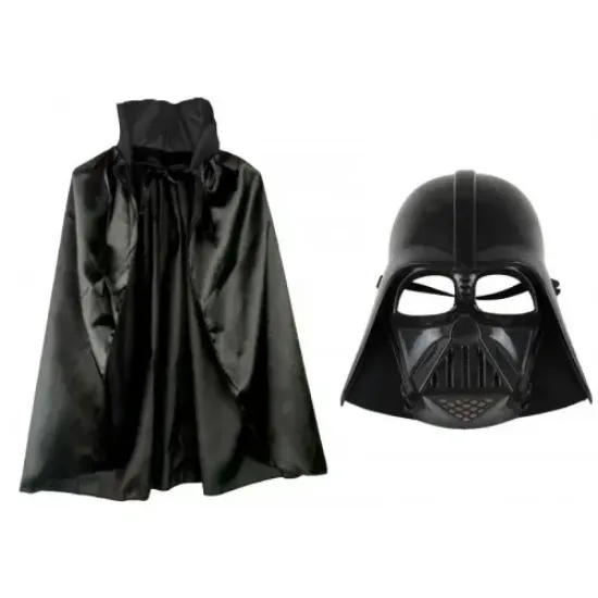 Çocuk Boy Darth Vader Maskesi ve Pelerin Seti resmi