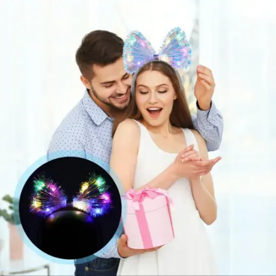 Fiyonk Gece Tacı Fiber Işıklı Ledli  resmi