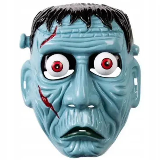 Frankenstein Temalı Sallanan Oynar Gözlü Maske resmi