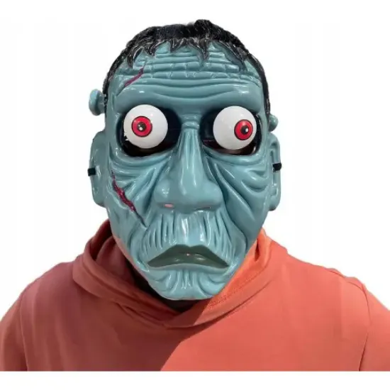 Frankenstein Temalı Sallanan Oynar Gözlü Maske resmi