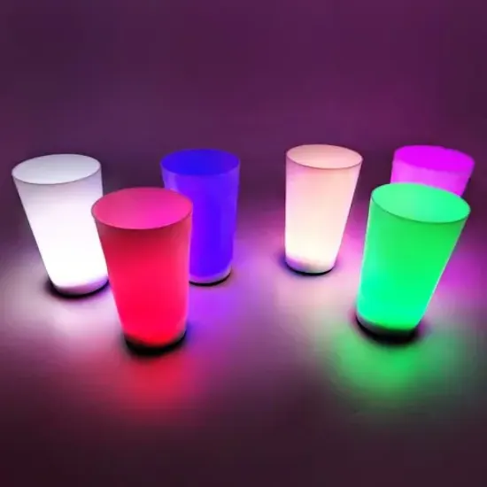 Glow Partisi Bardakları 6 Renk 6 Adet  resmi