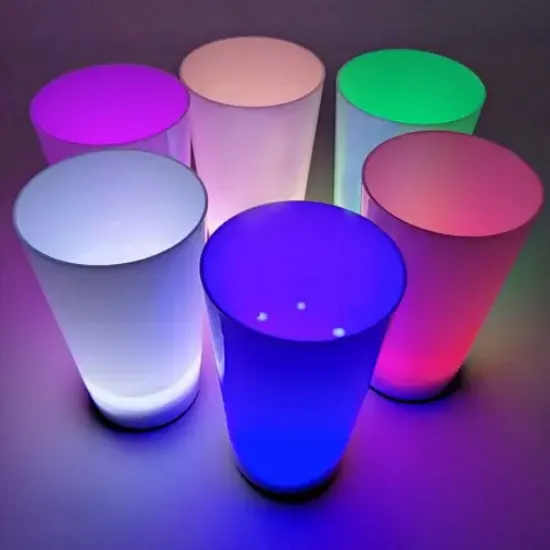 Glow Partisi Bardakları 6 Renk 6 Adet  resmi