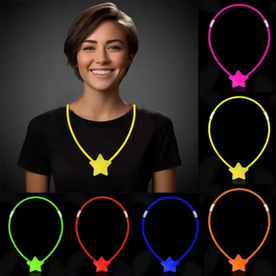 Glow Stick Yıldız Kolye resmi