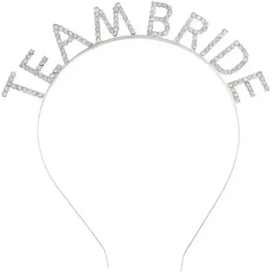 Gümüş Kaplama Kristal Taşlı Team Bride Taç resmi