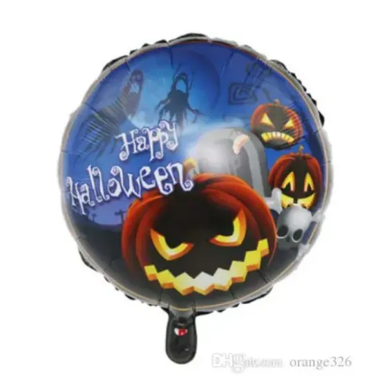 Happy Halloween Balkabağı Folyo Balon 18 inç resmi