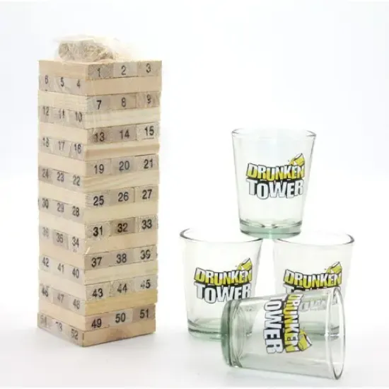 Jenga Shot Bardak Oyunu Model 2  resmi