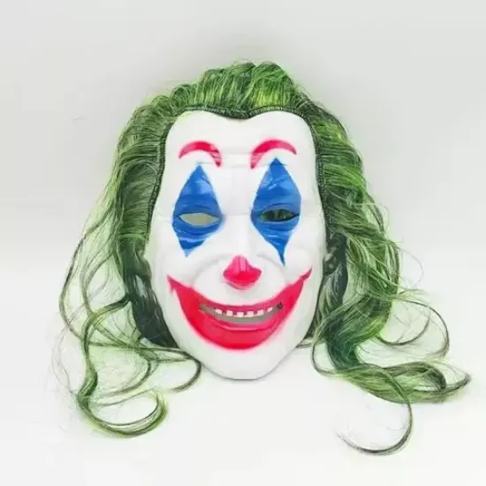 Joaquin Phoenix Joker Maskesi Yeşil Saçlı resmi