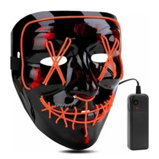 LED Işıklı Yeşil Maske resmi