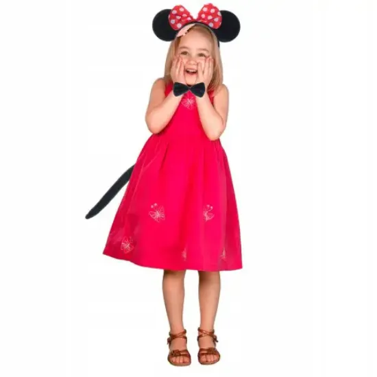 Minnie Mouse Taç Kuyruk Papyon Gösteri Seti  resmi