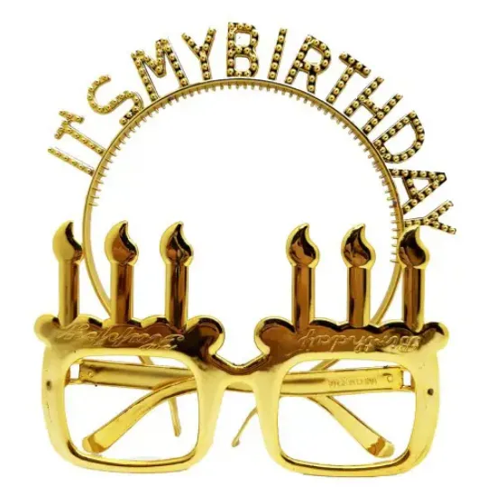 My Birthday Taç Ve Gözlük resmi