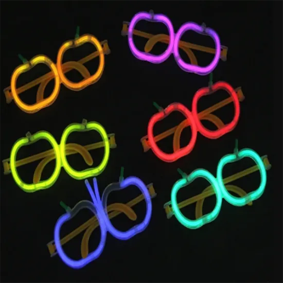Neon Stick Elma Gözlük Seti 12 Adet resmi
