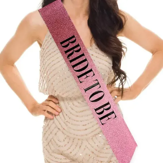 Pembe Bride To Be Kuşak Kemer resmi