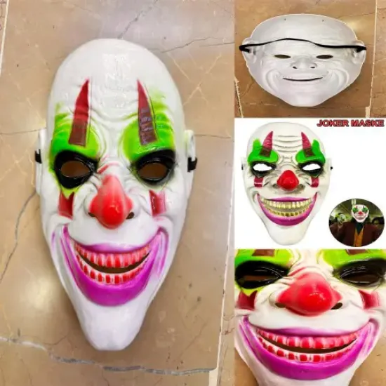 Psikopat Palyaço Temalı Joker Maskesi  resmi