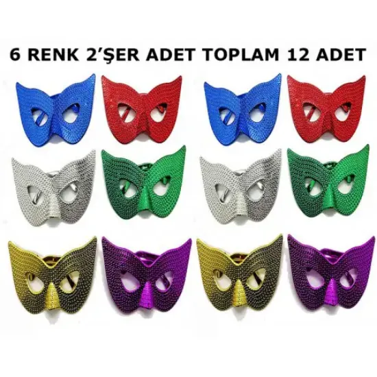 Retro Maskeli Balo Parti Gözlüğü resmi