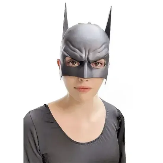 Siyah Çocuk Batman Maskesi Lastikli resmi
