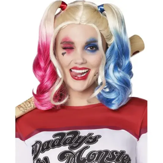 Suicide Squad Harley Quinn Kostüm Peruk resmi