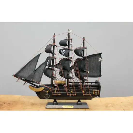 Ahşap Korsan Gemisi 30x33 cm  resmi
