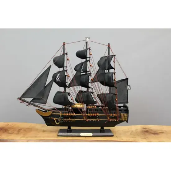 Ahşap Korsan Gemisi 38x45 cm resmi