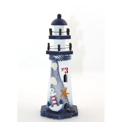 Ahşap Marin Deniz Feneri Model 9  resmi