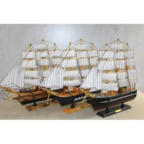 Ahşap Yelken Gemi Model 2 resmi