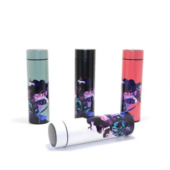 Anime Baskılı Dijital Göstergeli Termos 500 ml Model 1 resmi