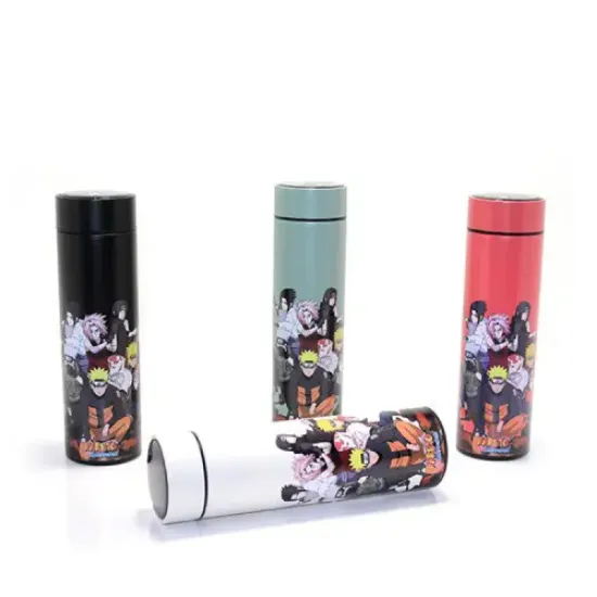 Anime Baskılı Dijital Göstergeli Termos 500 ml Model 2  resmi