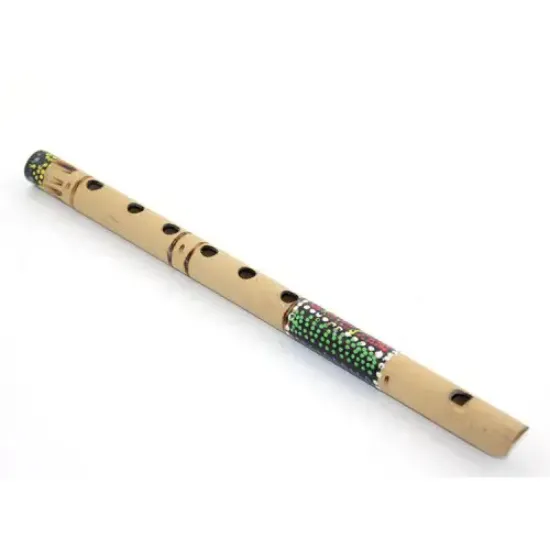 Bambu Batikli Flüt 30 Cm resmi