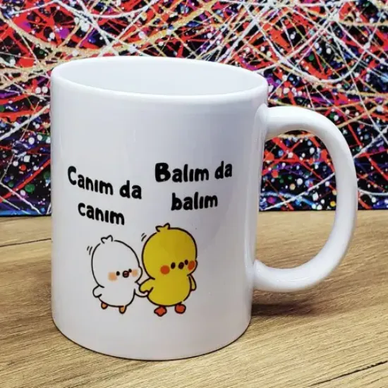 Canım Da Canım Balım Da Balım Tasarımlı Kupa Bardak resmi