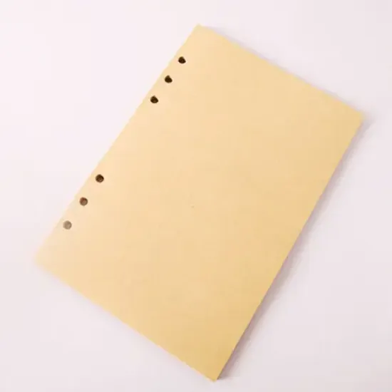 Deri Yaprak Desenli Çizgisiz Defter  resmi