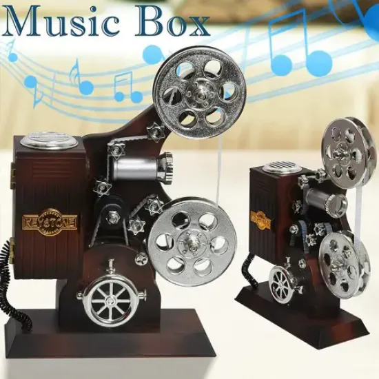 Film Makinesi Tasarımlı Müzik Kutusu resmi